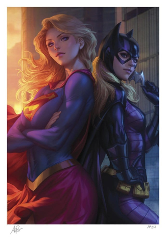 DC Comics Fine Art Print Supergirl & Batgirl 61 x 46 cm - unframed [5]