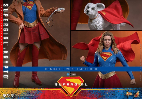 DC Comics Movie Masterpiece Action Figure Set Supergirl & Krypto 28 cm [13]