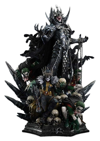 PRECOMENZI - DC Comics Museum Masterline Statue 1/3 Dark Nights: Death Metal The Batman Who Laughs & Robin King 85 cm