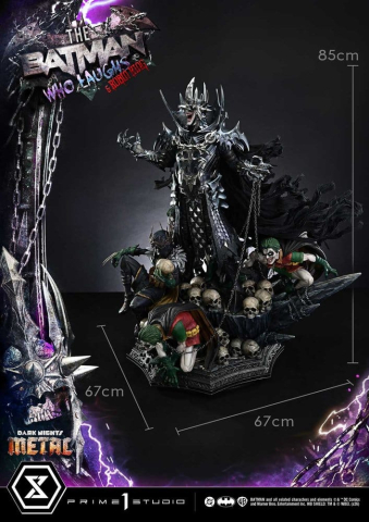 DC Comics Museum Masterline Statue 1/3 Dark Nights: Death Metal The Batman Who Laughs & Robin King Deluxe Version 85 cm [14]