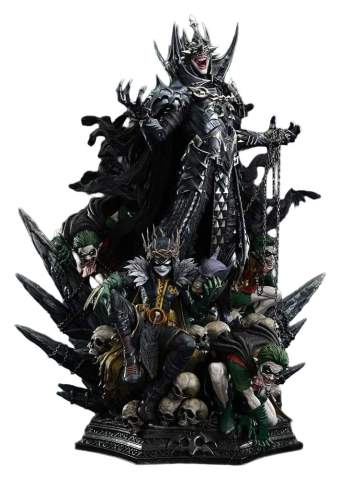 PRECOMENZI - DC Comics Museum Masterline Statue 1/3 Dark Nights: Death Metal The Batman Who Laughs & Robin King DX Bonus 85 cm