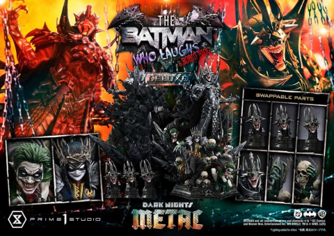 DC Comics Museum Masterline Statue 1/3 Dark Nights: Death Metal The Batman Who Laughs & Robin King DX Bonus 85 cm [15]
