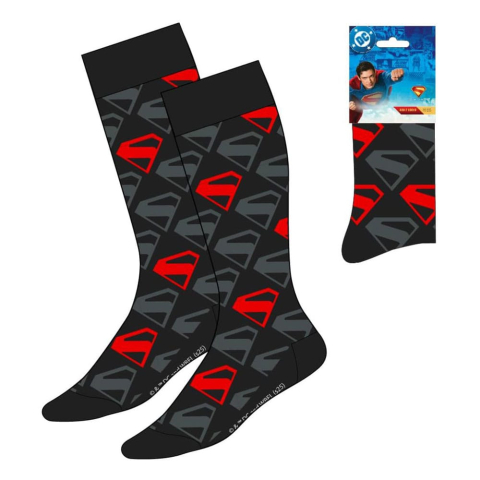 Fashion & Accessories - DC Comics Socks Superman Logo Black 38-45