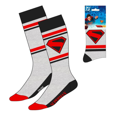 Fashion & Accessories - DC Comics Socks Superman Logo Grey 38-45