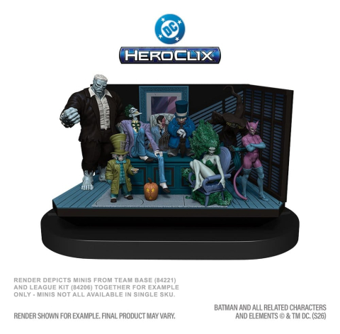DC HeroClix SwitchClix Minifigures with Base The Long Halloween Team Base 23 cm [7]