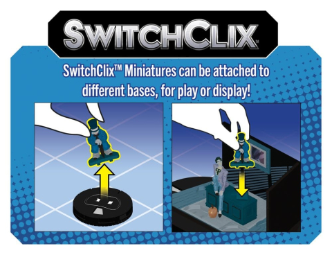 DC HeroClix SwitchClix Minifigures with Base The Long Halloween Team Base 23 cm [8]