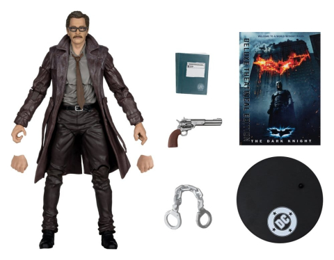 PRECOMENZI - DC Multiverse Action Figure Commissioner James Gordon (The Dark Knight Trilogy) Deluxe Theatrical Edition 18 cm