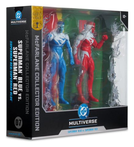 DC Multiverse Action Figures 2-Pack Superman Blue vs. Superman Red (Gold Label) 18 cm [7]