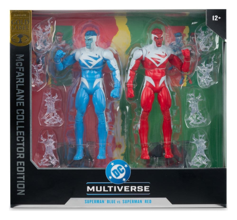 DC Multiverse Action Figures 2-Pack Superman Blue vs. Superman Red (Gold Label) 18 cm [6]