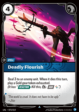 Singles Trading Card Games - Deadly Flourish Unleashed - Singles 073 FOILED