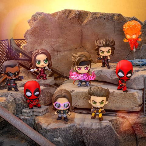 Collectibles - Deadpool & Wolverine Cosbi Mini Figures 9 cm Series 2 Blind Box Display (8)