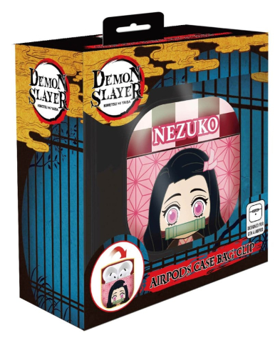 PRECOMENZI - Demon Slayer 3D Foam Airpods Case Bag Clip Nezuko Display (12)
