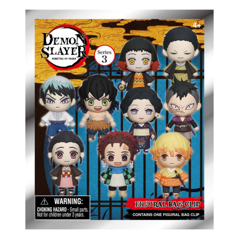 Demon Slayer: Kimetsu no Yaiba 3D PVC Bag Clips Series 3 Display (24) [0]