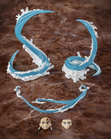 PRECOMENZI - Demon Slayer: Kimetsu no Yaiba S.H. Figuarts Accessory Set Tanjiro Kamado & Giyu Tomioka Water Breathing Option Parts Set