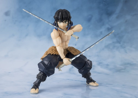 PRECOMENZI - Demon Slayer: Kimetsu no Yaiba S.H. Figuarts Action Figure Inosuke Hashibira 14 cm