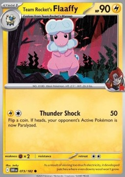 Carti singles - Destined Rivals Team Rocket's Flaaffy (DRI 073) Reverse Holo