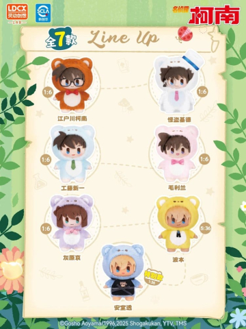 Jucarii - Detective Conan / Case Closed Plush Figures Bear Detective Series Blind Box 15 cm Display (6)