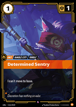 Singles Trading Card Games - Determined Sentry Unleashed - Singles 111