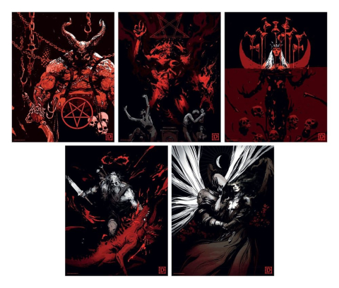 Diablo Art Print Set of Five Limited Edition 36 x 28 cm [8]