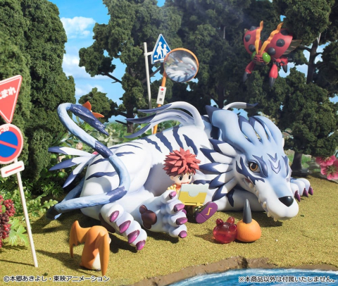 Digimon Adventure G.E.M. Series PVC Figure Garurumon & Ishida Yamato 25 cm (Repeat) [4]