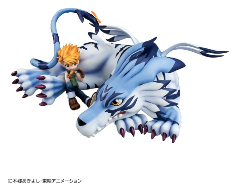 Digimon Adventure G.E.M. Series PVC Figure Garurumon & Ishida Yamato 25 cm (Repeat) [7]