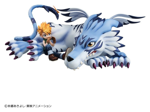 PRECOMENZI - Digimon Adventure G.E.M. Series PVC Figure Garurumon & Ishida Yamato 25 cm (Repeat)