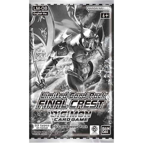Trading Card Games - Digimon Card Game Limited Card Pack FINAL CREST LM-08 Booster - 10 Carti