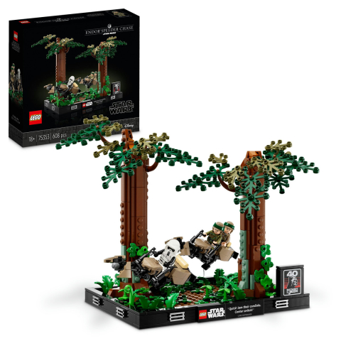 LEGO - Diorama Urmarire cu speederul pe Endor