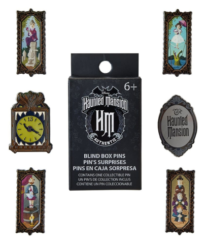 PRECOMENZI - Disney by Loungefly Enamel Pins Blind Box Haunted Maison Assortment (12)