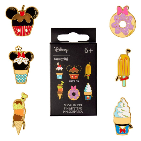 Disney by Loungefly Enamel Pins Blind Box Sensational 6 Suprise Snack Assortment (12) [1]