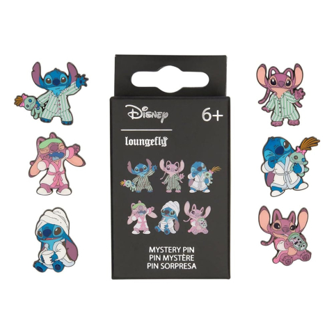 PRECOMENZI - Disney by Loungefly Enamel Pins Blind Box Stitch and Angel Display (12)
