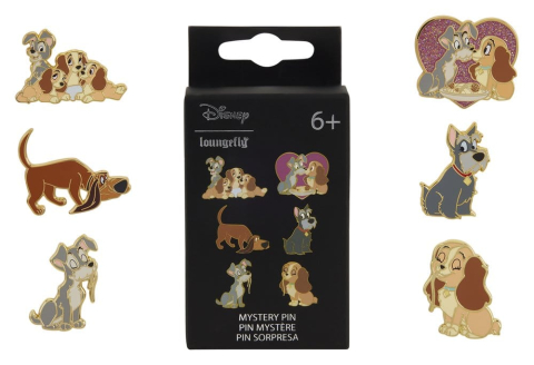 Disney by Loungefly Enamel Pins Lady and the Tramp Blind Display (12) [4]