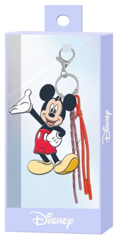 PRECOMENZI - Disney Charm Keyring Mickey Mouse Happy
