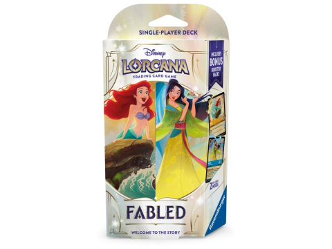 Disney Lorcana - Disney Lorcana TCG – Fabled Starter Deck (Ariel & Mulan / Powerline & Max Goof)
