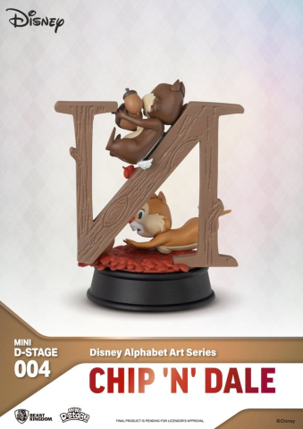 Disney Mini Diorama Stage Statues 6-pack Alphabet Art 10 cm [8]