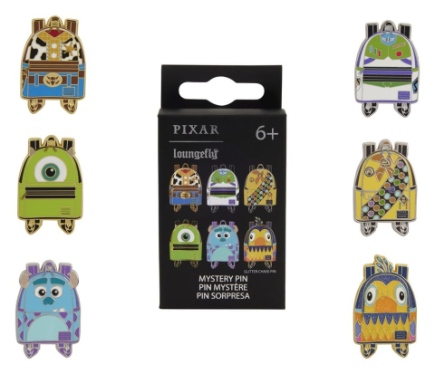 Disney/Pixar by Loungefly Enamel Pins Mini Backpack Blind Box Assortment (12) [4]