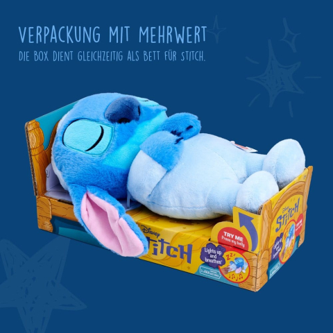 Disney Plush Figure with Sound Sleeping Stitch 31 cm [2]