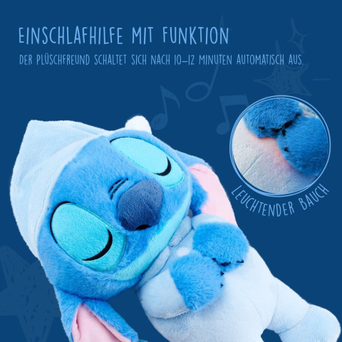 Disney Plush Figure with Sound Sleeping Stitch 31 cm [1]