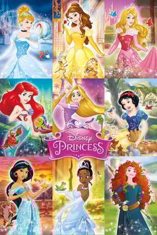 Reduceri - Disney Princess Poster Collage 61x91 cm