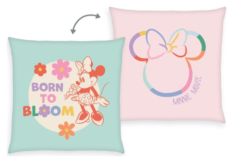 Casa si Cadouri - Disney Soft Velboa Pillow Minnie Mouse Born to Bloom 40 x 40 cm
