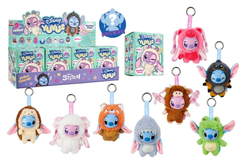 Disney YuYus Plush Key rings Wave 2 Stitch & Angel 13 cm Blindbox Display (8) [1]