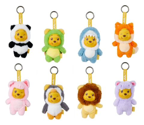 PRECOMENZI - Disney YuYus Plush Key rings Wave 2 Winnie the Pooh 13 cm Blindbox Display (8)