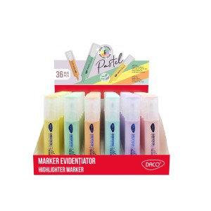 Rechizite, Creativitate, Hobby - DISPLAY MARKER EVIDENTIATOR PASTEL DACO 36 BUC