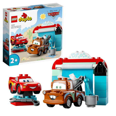 LEGO - Distractie la spalatorie cu Lightning McQueen si Mater