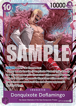 Singles One Piece - Donquixote Doflamingo (OP14-069) (V.1) The Azure Sea's Seven - Singles 069