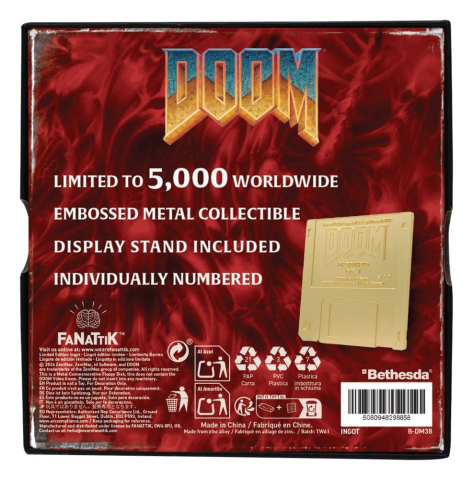 Doom Replik Floppy Disk Gold Plated Limited Edition [4]