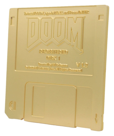 Doom Replik Floppy Disk Gold Plated Limited Edition [1]