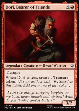Singles Trading Card Games - Dori, Bearer of Friends The Hobbit - Singles 94 FOILED