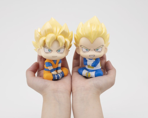 Dragon Ball DAIMA Look Up PVC Figures 2-Pack Super Saiyan Son Goku (mini) & Super Saiyan Vegeta (mini) 11 cm (with gift) [20]