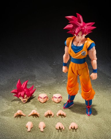 Dragon Ball Super S.H.Figuarts Action Figure Super Saiyan God Son Guko (God Aura) 15 cm [5]
